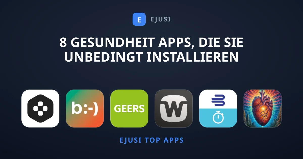 8 Gesundheit Apps, die Sie unbedingt installieren sollten